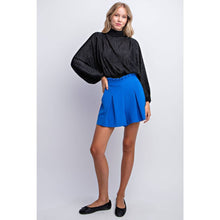 Load image into Gallery viewer, Mock Neck Crinkled Blouse