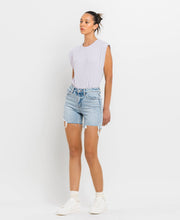 Load image into Gallery viewer, High Rise Midi Denim Shorts