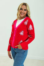 Load image into Gallery viewer, Tis the Sequins Cardigan