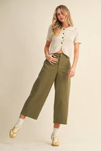 Load image into Gallery viewer, Wide Leg Woven Pants -Olive