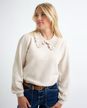 Load image into Gallery viewer, Ainsley Ruffle Collar Sweater