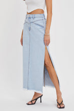 Load image into Gallery viewer, Yoke Midi Denim Skirt