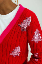 Load image into Gallery viewer, Tis the Sequins Cardigan