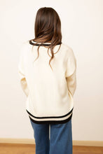 Load image into Gallery viewer, Silver Sequin Bow Sweater