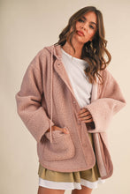 Load image into Gallery viewer, Pink Sherpa Overcoat