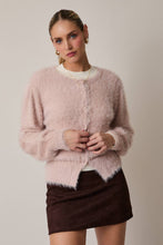 Load image into Gallery viewer, Fuzzy Cardigan Dusty Pink