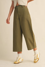 Load image into Gallery viewer, Wide Leg Woven Pants -Olive