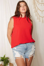 Load image into Gallery viewer, Ruby Ruffle Mock Neck Blouse
