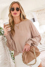 Load image into Gallery viewer, Pleated Blouse Top -Red