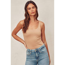 Load image into Gallery viewer, Light Camel Scoop Bodysuit