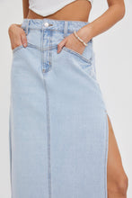 Load image into Gallery viewer, Yoke Midi Denim Skirt