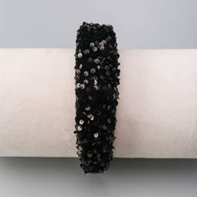 Load image into Gallery viewer, Black Sequins Headband