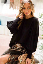 Load image into Gallery viewer, Pleated Blouse Top -Red