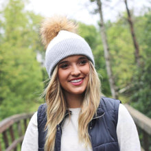 Load image into Gallery viewer, Faux Angora Pom Beanies