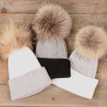Load image into Gallery viewer, Faux Angora Pom Beanies