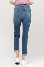 Load image into Gallery viewer, Distressed Roll-up Boyfriend Jeans