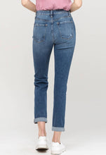 Load image into Gallery viewer, Distressed Roll-up Boyfriend Jeans