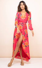 Load image into Gallery viewer, Dancing Leopard Jagger Dress - Red Base Tulip