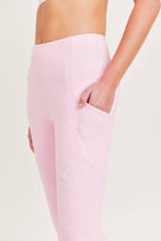 Load image into Gallery viewer, Textured Florette Highwaisted Leggings -Black & Ballet