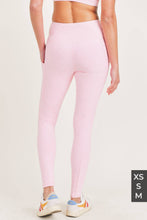 Load image into Gallery viewer, Textured Florette Highwaisted Leggings -Black & Ballet
