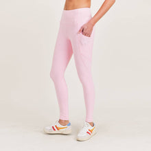 Load image into Gallery viewer, Textured Florette Highwaisted Leggings -Black & Ballet