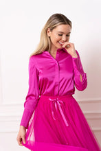Load image into Gallery viewer, Satin Fuchsia Blouse