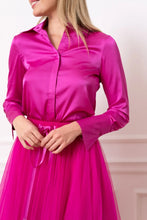 Load image into Gallery viewer, Satin Fuchsia Blouse