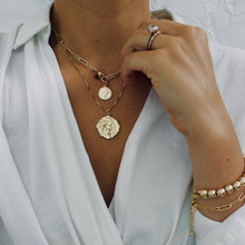 Load image into Gallery viewer, KW Designer Large Vintage Coin on 18" Box Chain