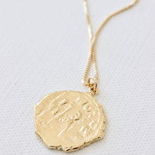 Load image into Gallery viewer, KW Designer Large Vintage Coin on 18" Box Chain
