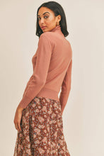 Load image into Gallery viewer, Make You Wonder Mock-neck Fitted Turtleneck