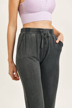 Load image into Gallery viewer, Mineral Wash Joggers with Shirred Ankles