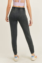 Load image into Gallery viewer, Mineral Wash Joggers with Shirred Ankles