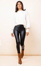 Load image into Gallery viewer, Dancing Leopard Panther Leggings in Matte Black