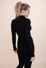 Load image into Gallery viewer, 90's Ribbed Cropped Polo Long Sleeve