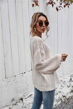 Load image into Gallery viewer, Cream Knit Slouchy Sweater