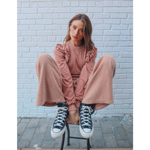 Load image into Gallery viewer, Avery Ruffle Crop Pullover -2 Colors