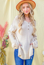 Load image into Gallery viewer, Henley Sweater