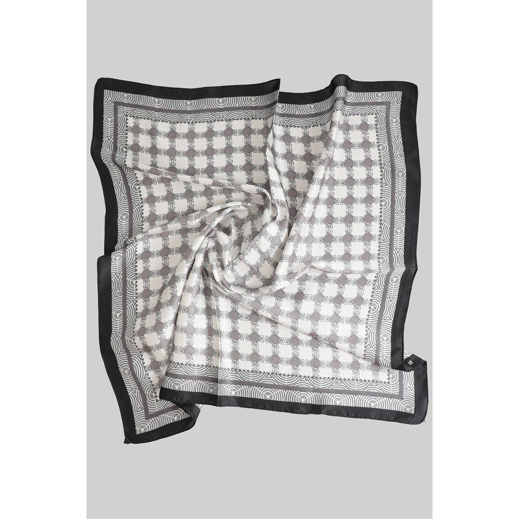 Silky Geo Print Scarf