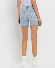 Load image into Gallery viewer, High Rise Midi Denim Shorts
