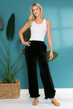 Load image into Gallery viewer, Velvet Ruffle Ankle Pants
