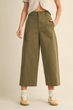 Load image into Gallery viewer, Wide Leg Woven Pants -Olive
