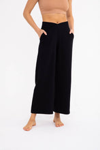 Load image into Gallery viewer, Ribbed Crossover Wide Leg Lounge Pants
