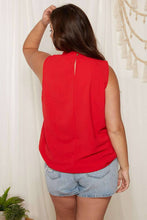 Load image into Gallery viewer, Ruby Ruffle Mock Neck Blouse
