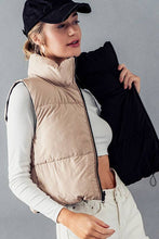 Load image into Gallery viewer, Reversible Cropped Puff Vest
