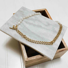 Load image into Gallery viewer, Pearl Toggle Necklace
