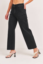 Load image into Gallery viewer, Wide Leg Utility -Ankle Jeans
