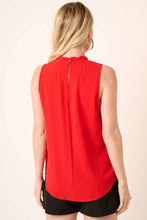 Load image into Gallery viewer, Ruby Ruffle Mock Neck Blouse
