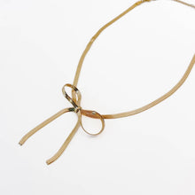 Load image into Gallery viewer, Herringbone Bow Necklace
