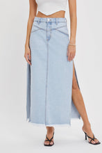 Load image into Gallery viewer, Yoke Midi Denim Skirt
