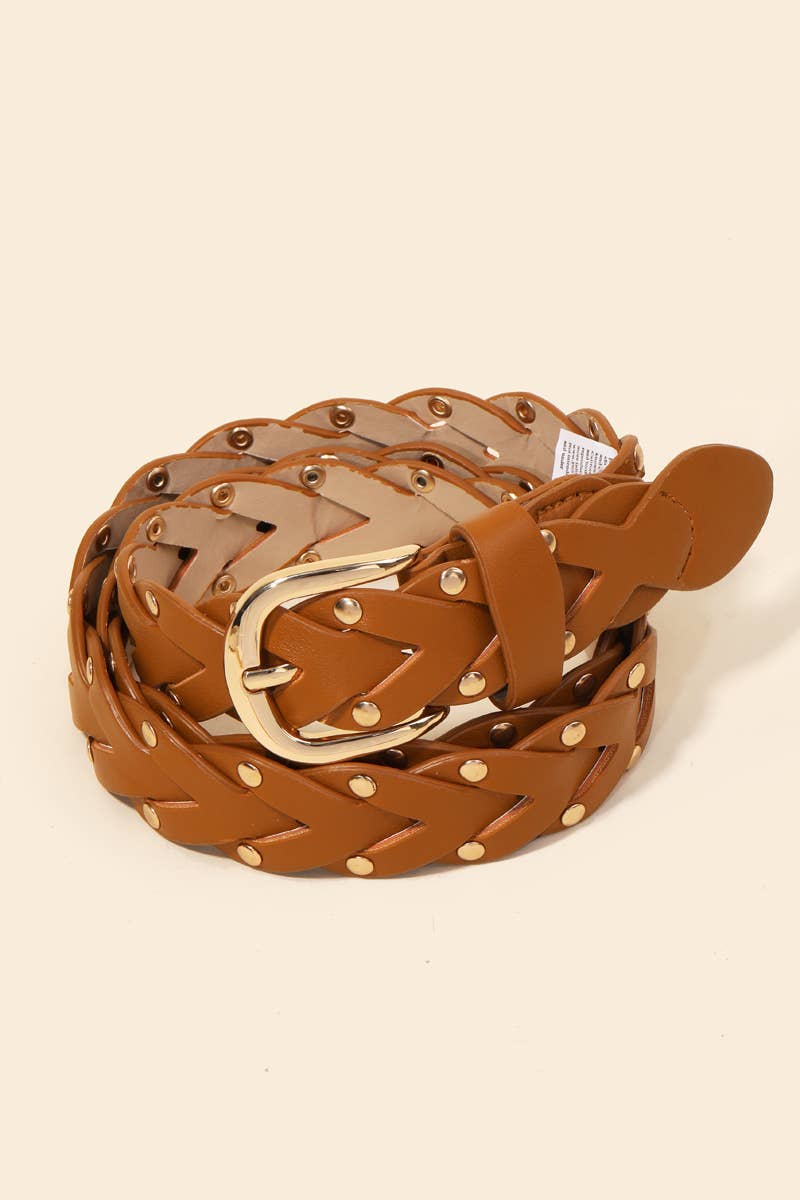 Braided Studs Belt